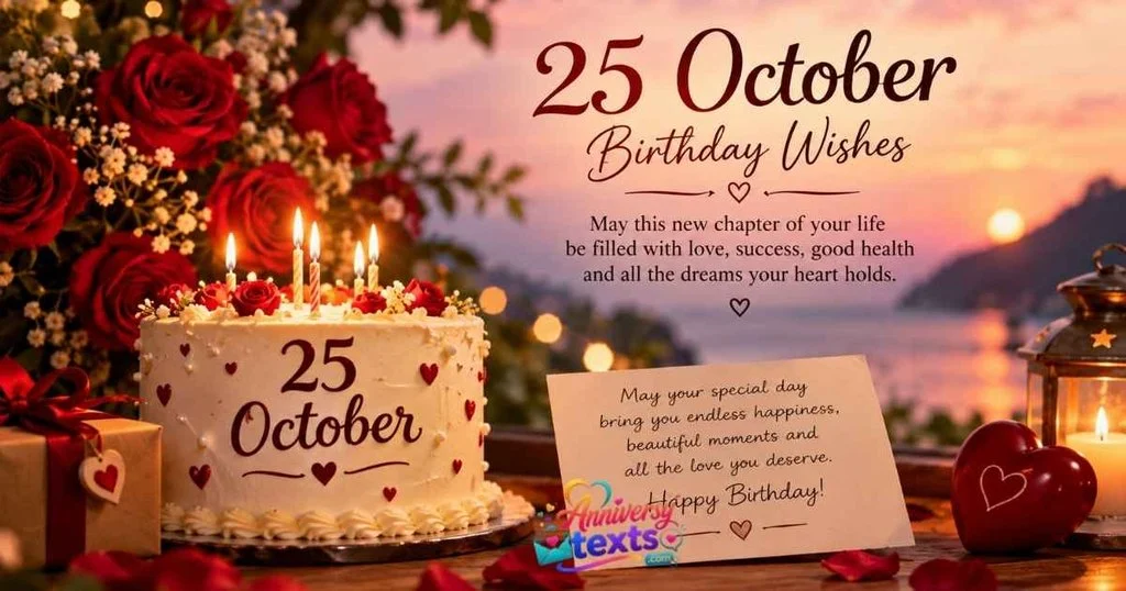25 October Birthday Wishes