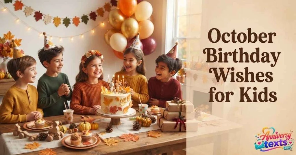 October Birthday Wishes For Kids