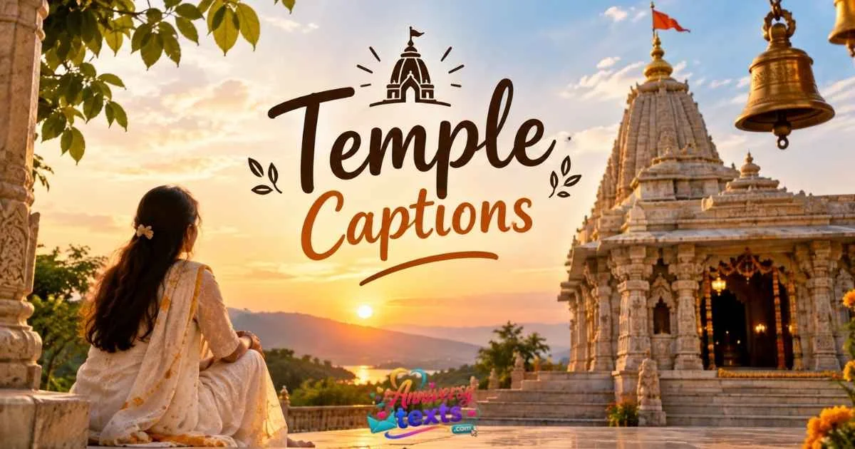 390+Temple Captions for Instagram Peaceful, Spiritual & Divine