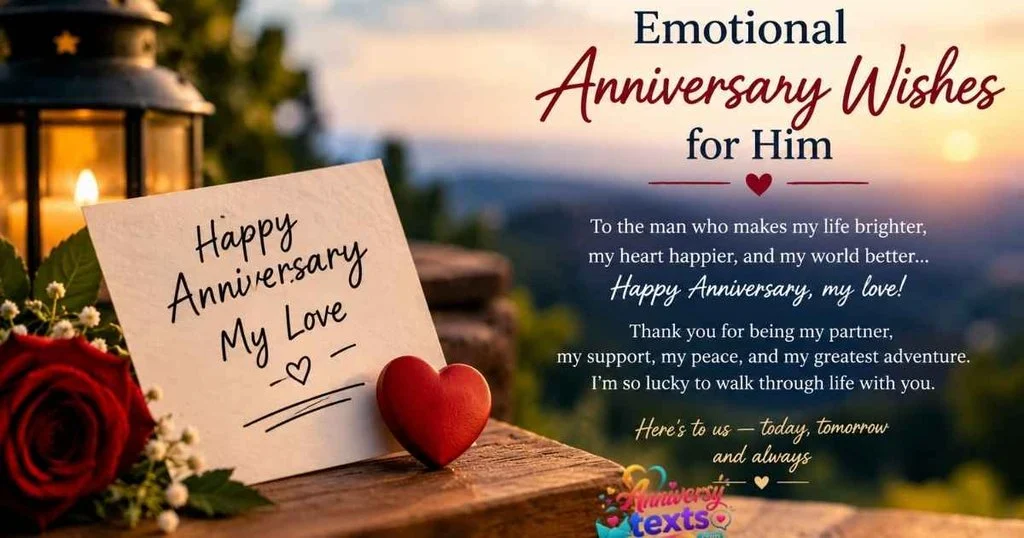 Emotional Anniversary Wishes For Him